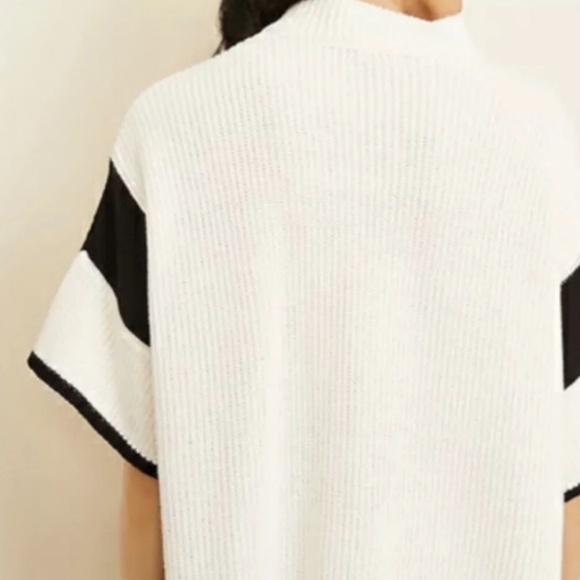 Ann Taylor Colorblock Sweater Poncho XS/S - Picture 3 of 4
